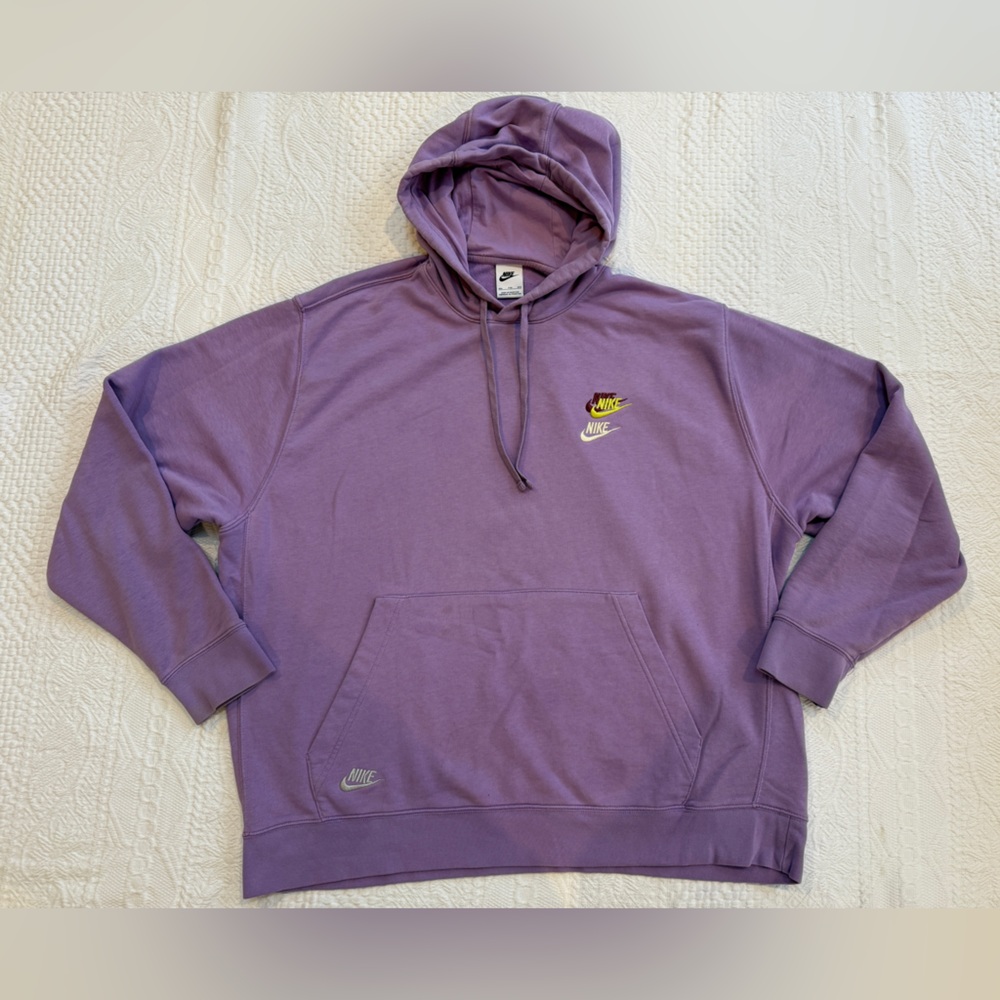 Nike NSW Essentials Purple Pullover Hoodie Men's Sz XXL 2XL